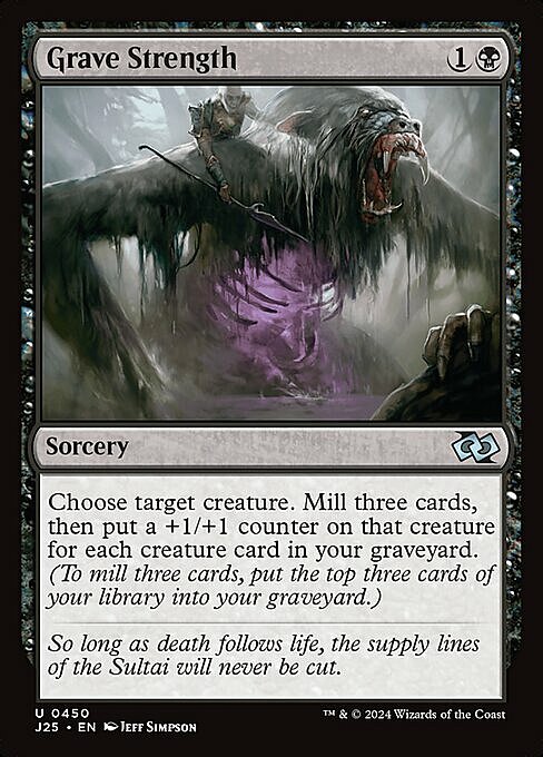 Grave Strength Card Front