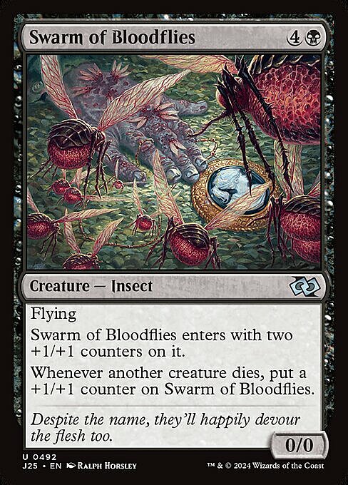 Swarm of Bloodflies Card Front