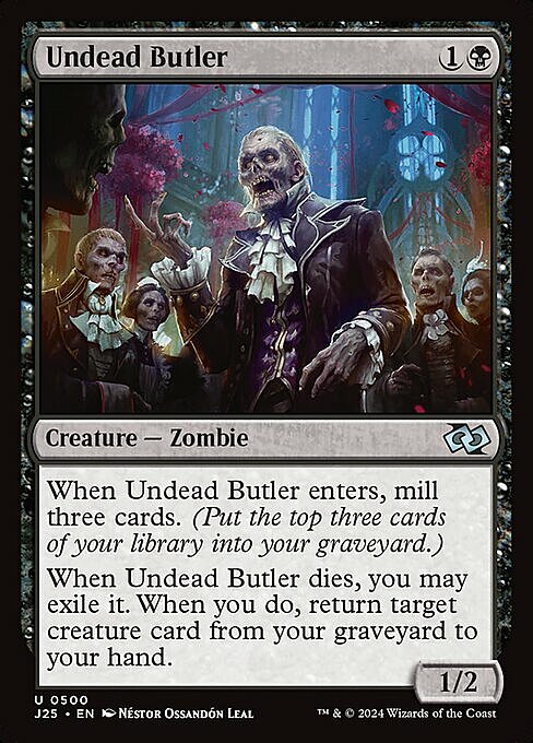 Undead Butler Card Front