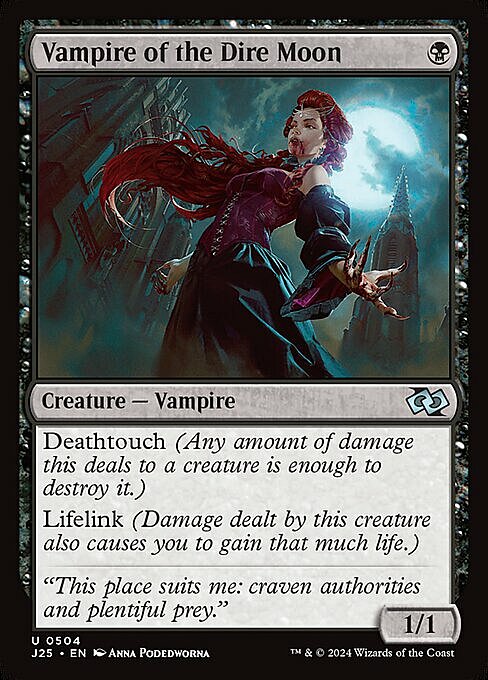 Vampire of the Dire Moon Card Front