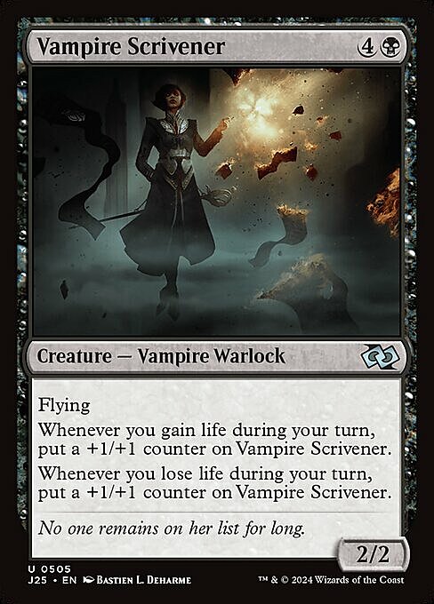 Vampire Scrivener Card Front