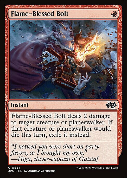 Flame-Blessed Bolt Card Front