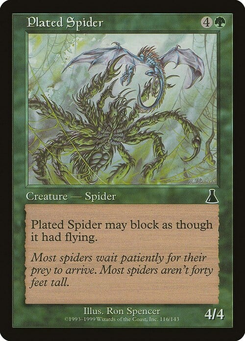 Plated Spider Card Front