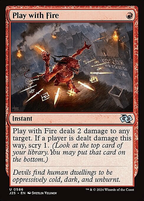 Play with Fire Card Front