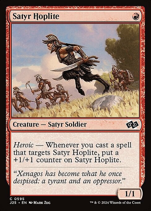 Satyr Hoplite Card Front