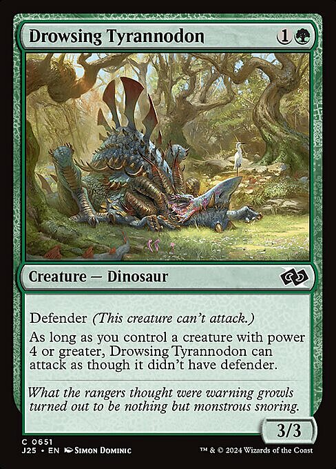 Drowsing Tyrannodon Card Front