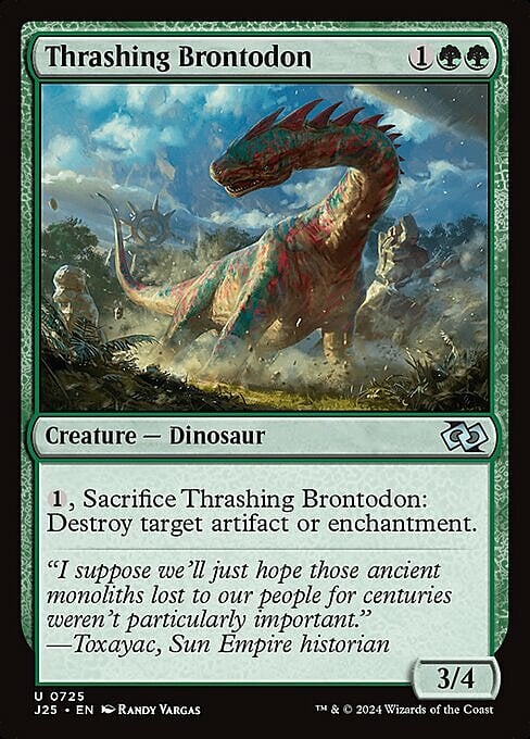 Thrashing Brontodon Card Front