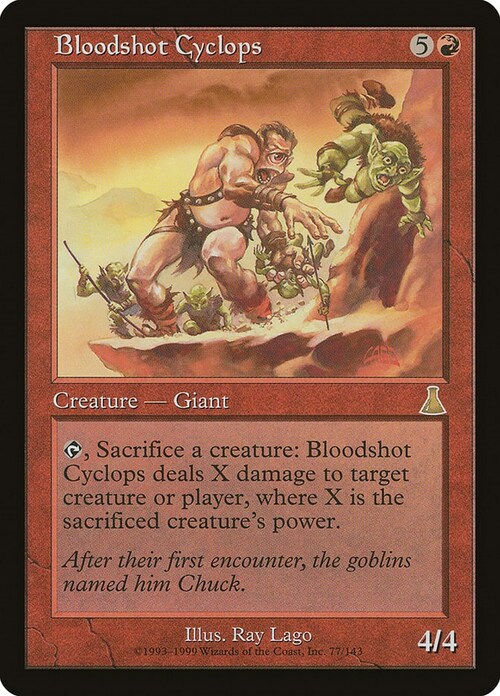 Bloodshot Cyclops Card Front