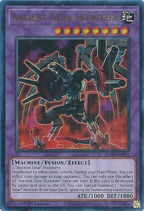 Ancient Gear Howitzer Card Front