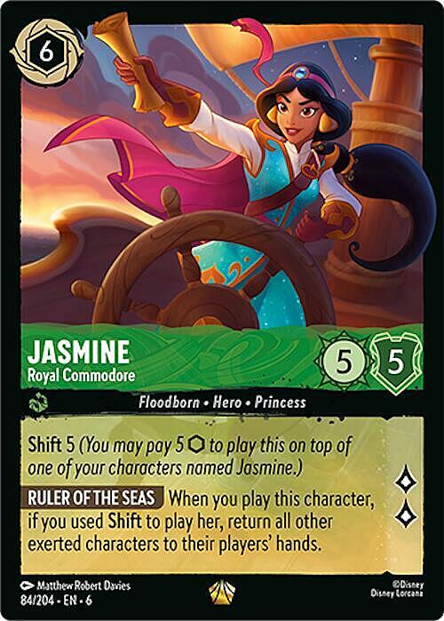 Jasmine - Royal Commodore Card Front