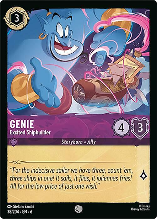 Genie - Excited Shipbuilder Card Front