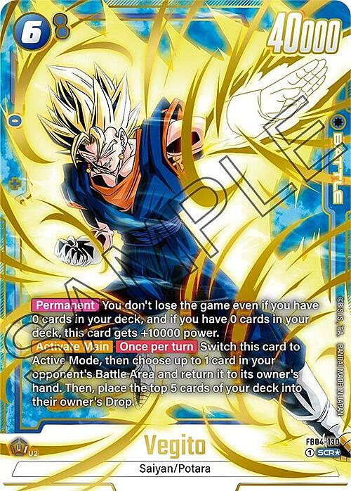 Vegito Card Front