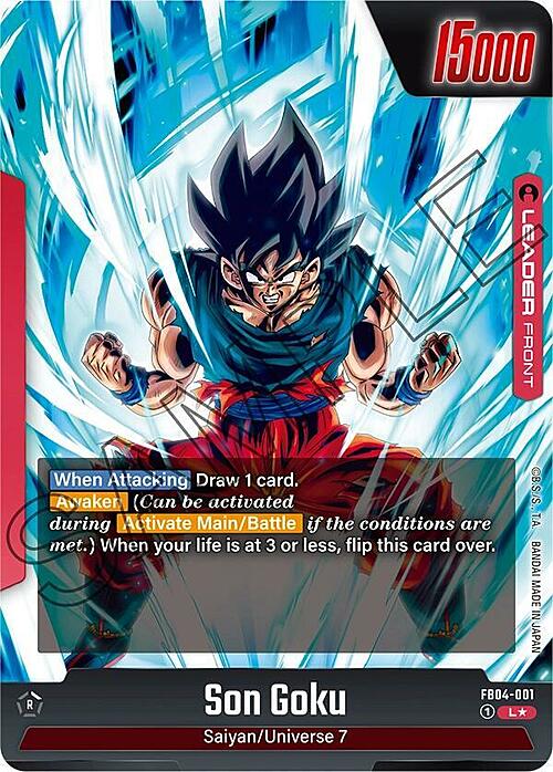 Son Goku Card Front