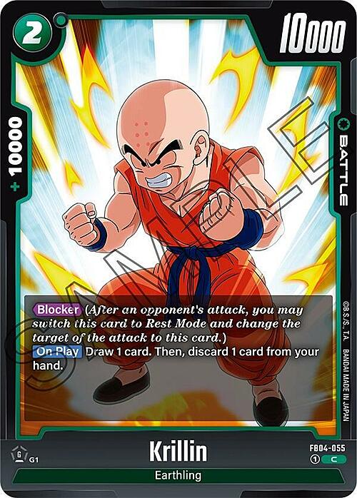 Krillin Card Front