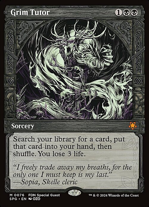 Grim Tutor Card Front