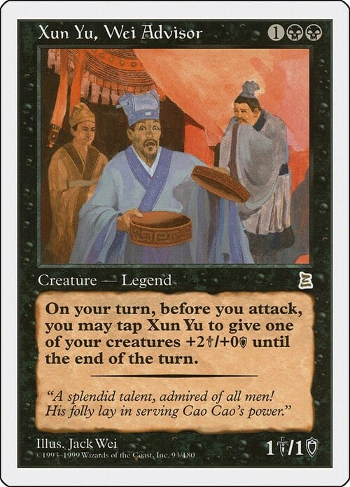 Xun Yu, Wei Advisor Card Front