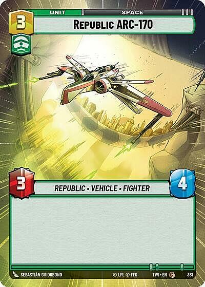 Republic ARC-170 Card Front