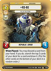 R2-D2, Full of Solutions