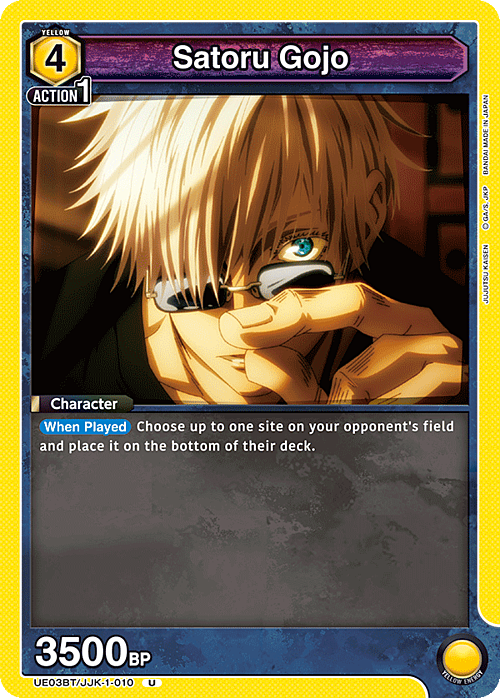 Satoru Gojo Card Front