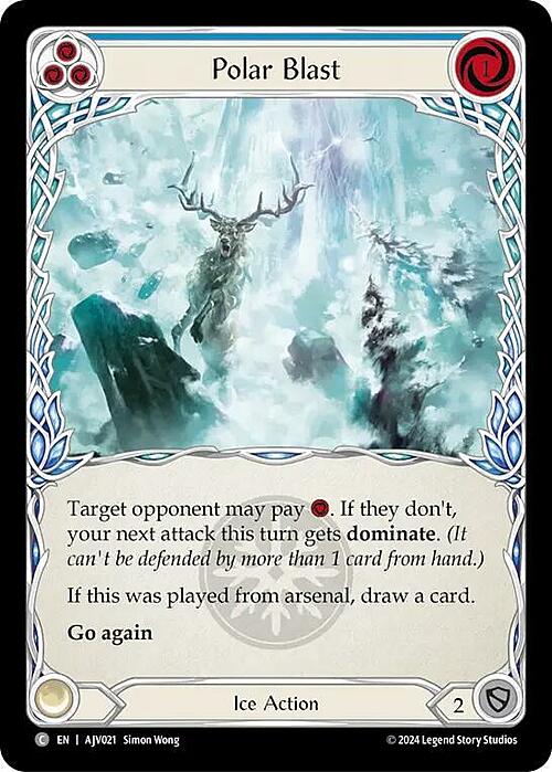 Polar Blast - Blue Card Front