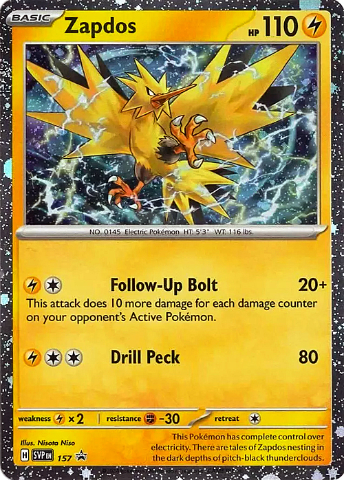 Zapdos Card Front