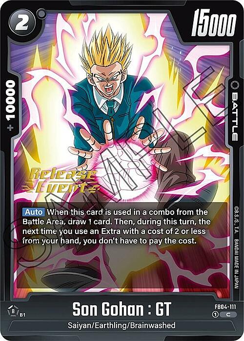 Son Gohan : GT Card Front