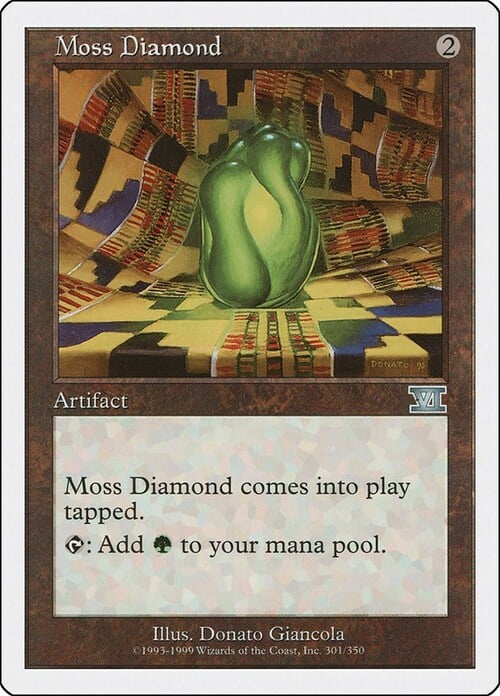 Moss Diamond Card Front