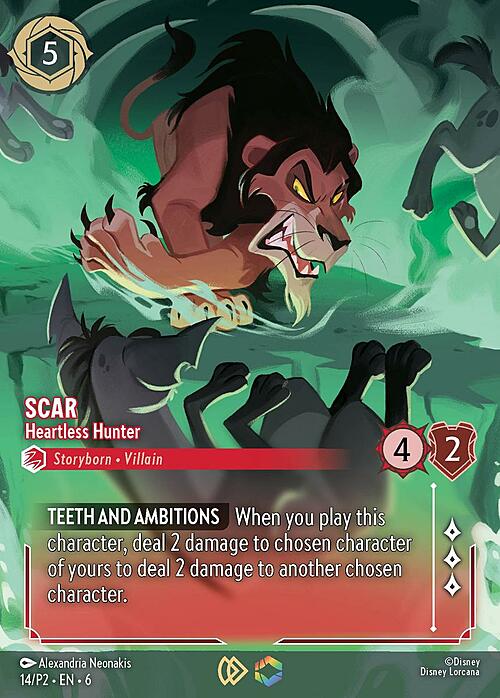 Scar - Heartless Hunter Card Front