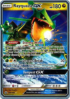 Rayquaza GX Card Front