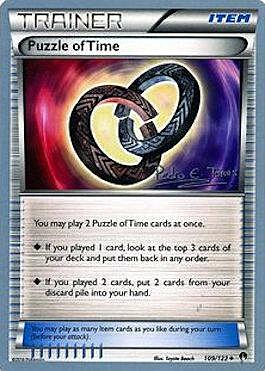 Puzzle of Time Card Front