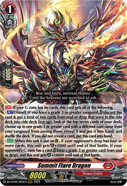 Summit Flare Dragon Card Front