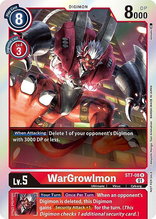 WarGrowlmon Card Front