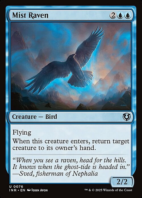 Mist Raven Card Front