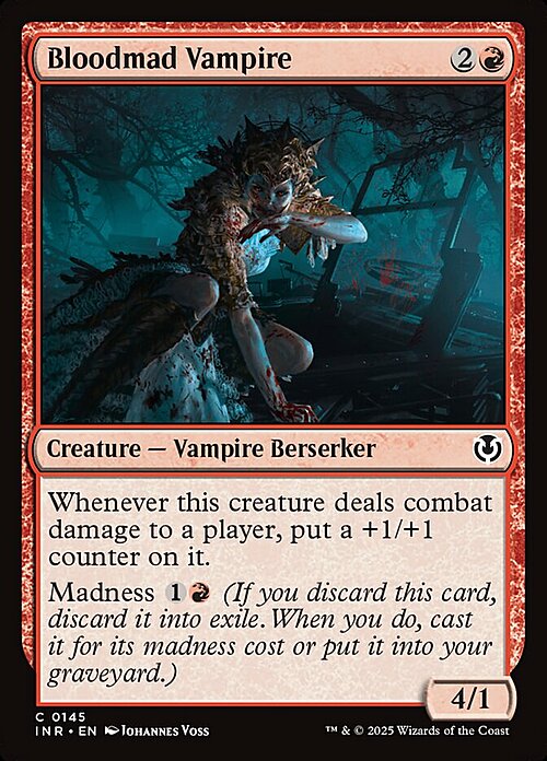 Bloodmad Vampire Card Front