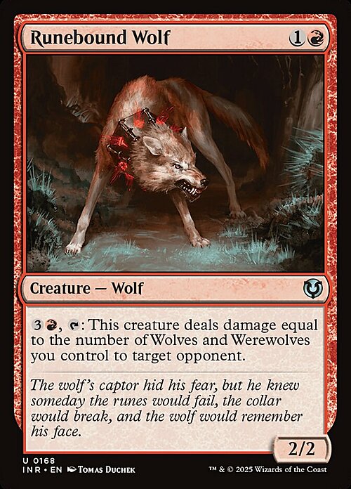 Runebound Wolf Card Front