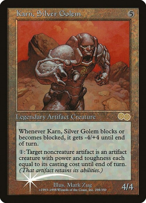 Karn, Silver Golem Card Front