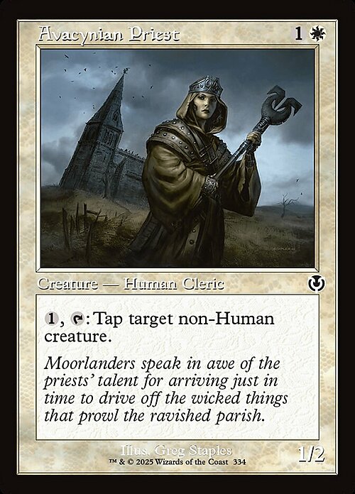 Avacynian Priest Card Front