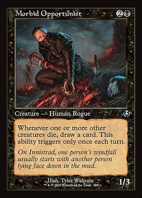 Morbid Opportunist Card Front