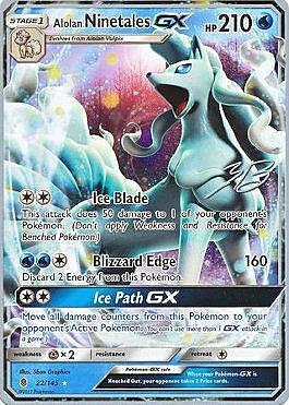 Alolan Ninetales GX Card Front