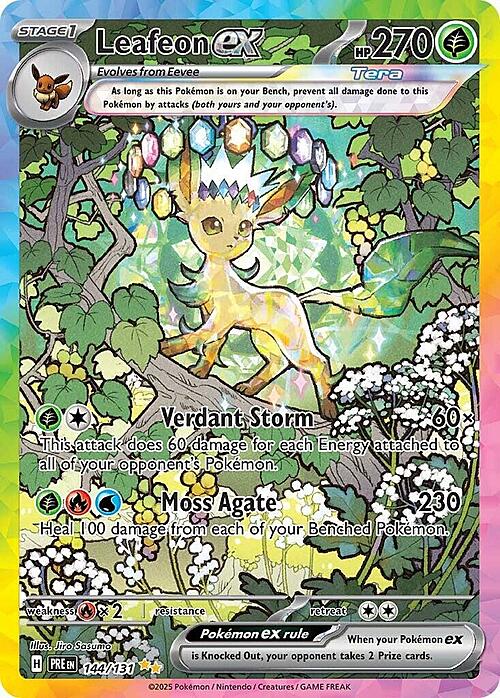 Leafeon ex Card Front