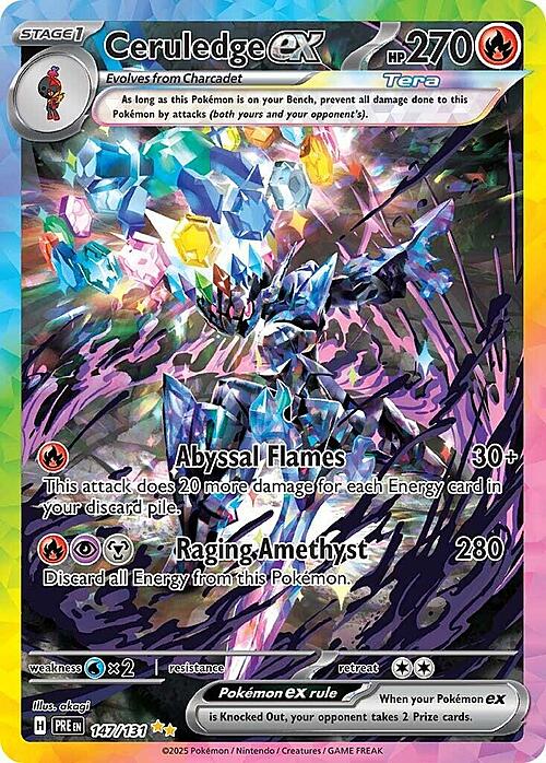 Ceruledge ex Card Front