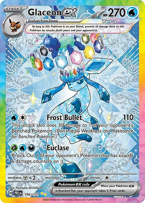 Glaceon ex Card Front