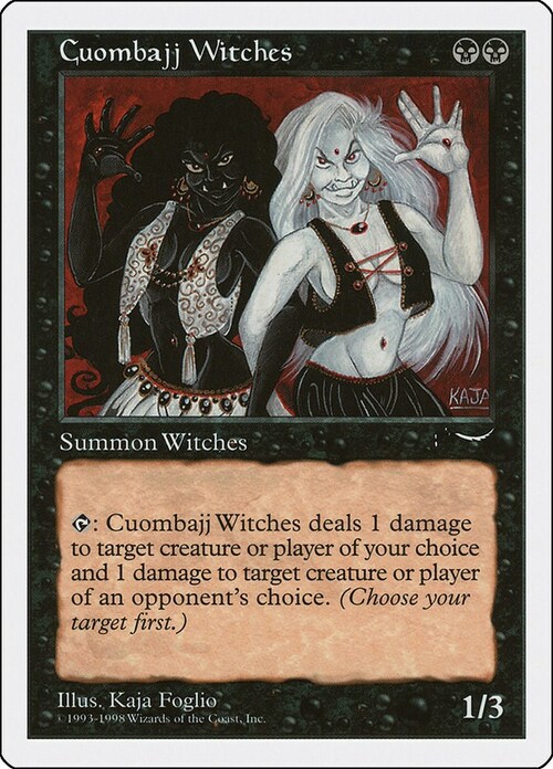 Cuombajj Witches Card Front