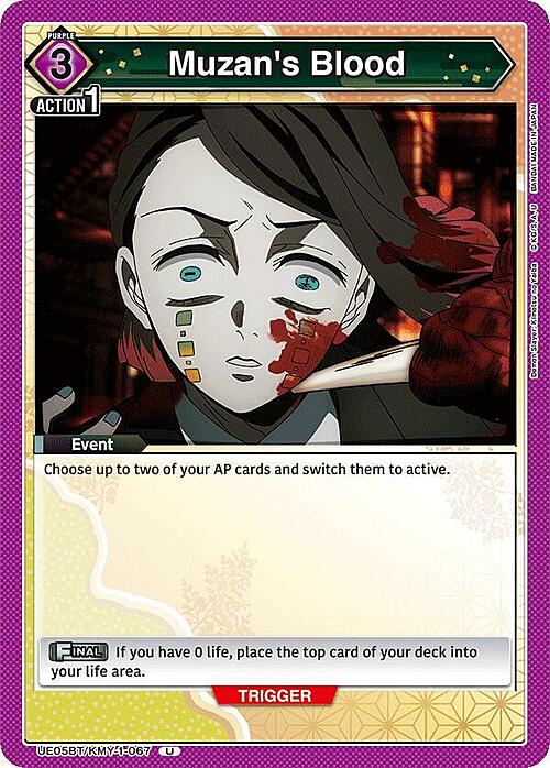 Muzan's Blood Card Front