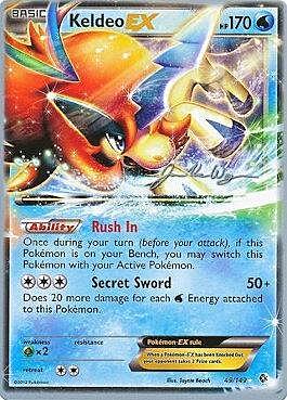 Keldeo EX Card Front