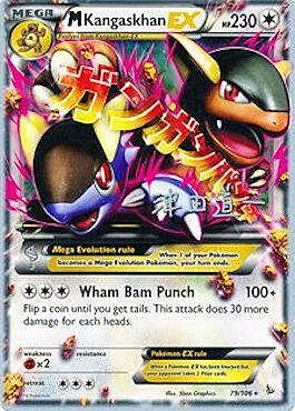 M Kangaskhan EX Card Front