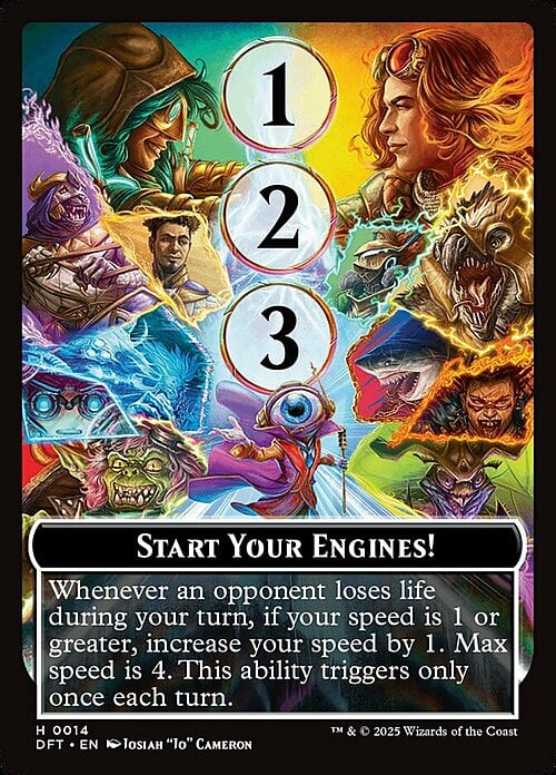 Start Your Engines! // Max Speed Card Front