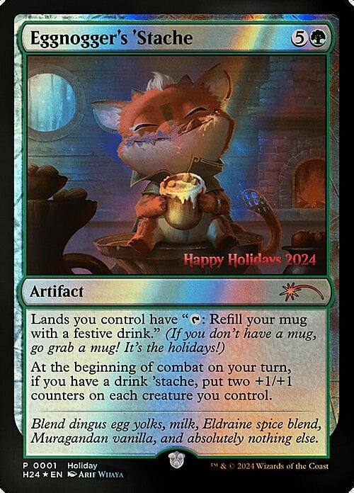 Eggnogger's 'Stache Card Front