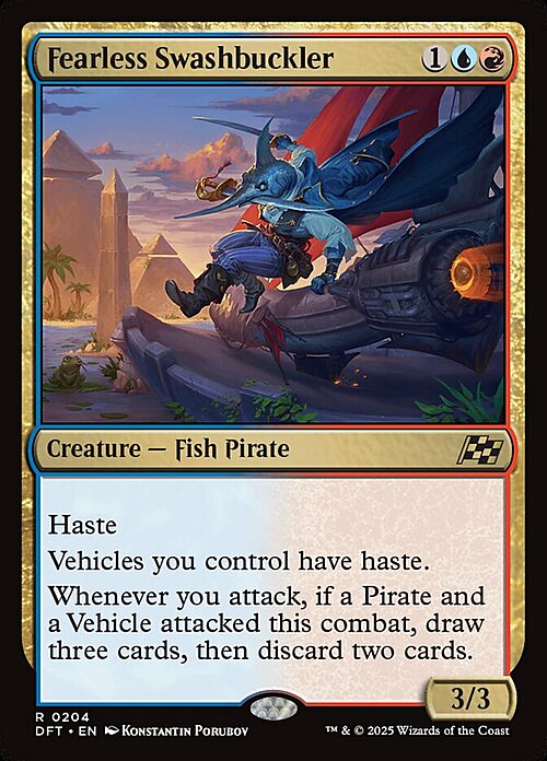 Fearless Swashbuckler Card Front