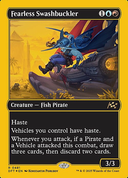 Fearless Swashbuckler Card Front